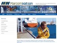 Tablet Screenshot of marcomwatson.com.au